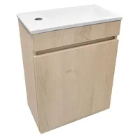 Kit Mueble Petit 46x26 + Cubierta color nogal