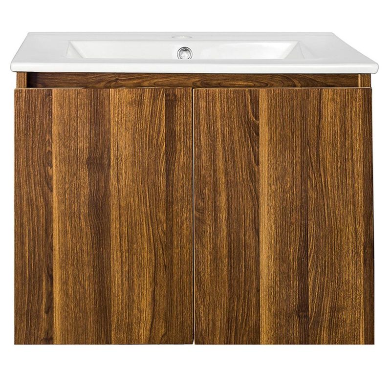 STRETTO - Kit Mueble Ermes 60x46 + Cubierta color roble