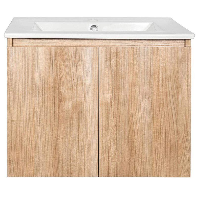 STRETTO - Kit Mueble Ermes 60x46 + Cubierta. Color Nogal