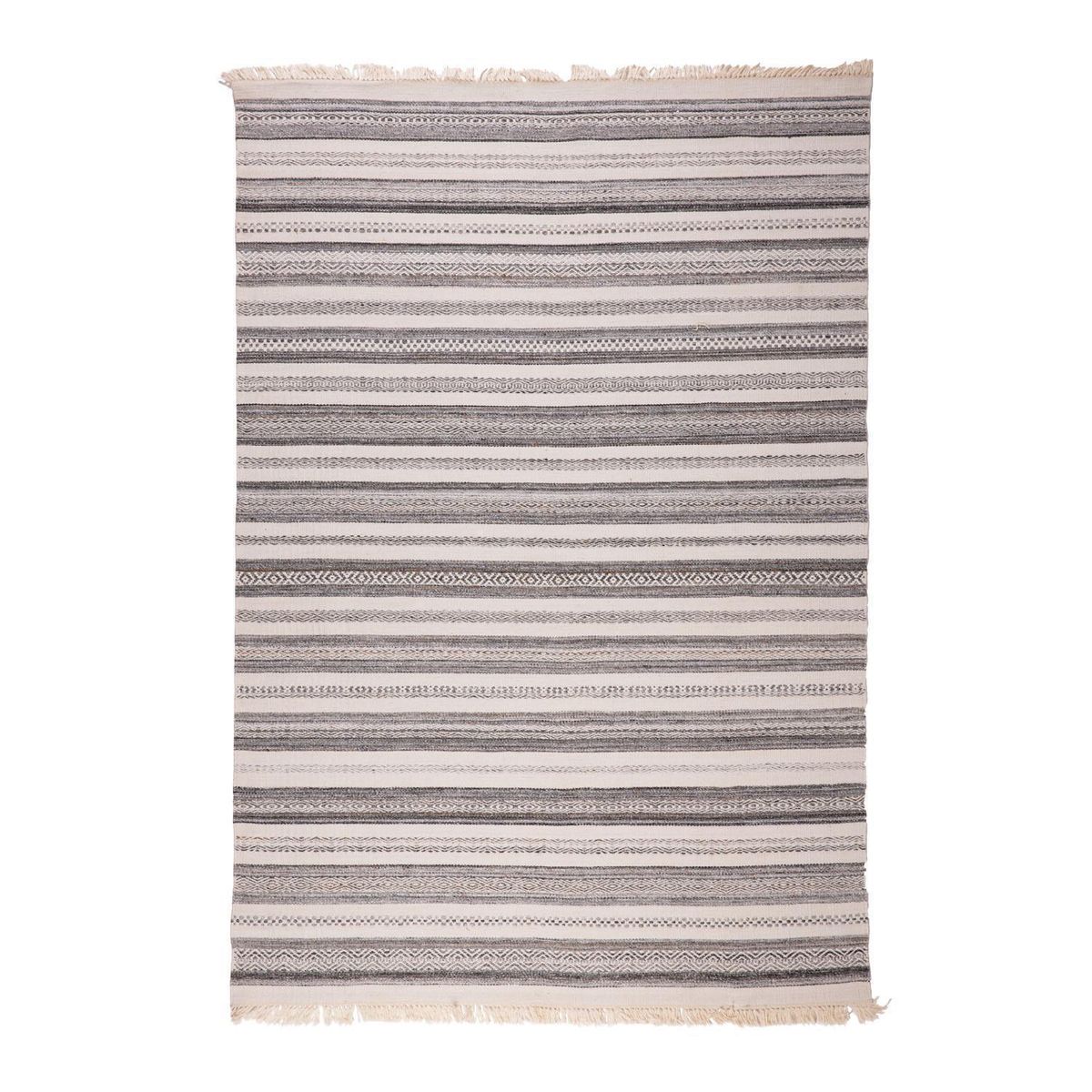 DIB - Alfombra Dh Premiun Líneas 140x200 cm Polipropileno Gris