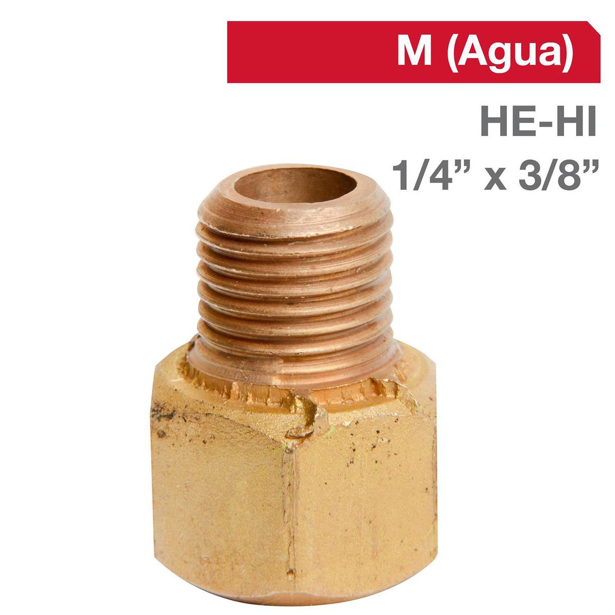 GRIFESA - Niple Bronce HI/HI 1/4" x 3/8" 1u