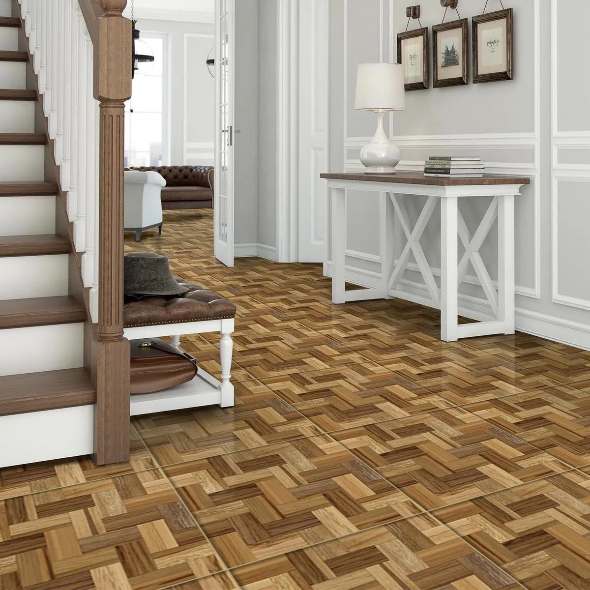 GALA - Cerámica piso 60x60 parquet alerce 1,44M2