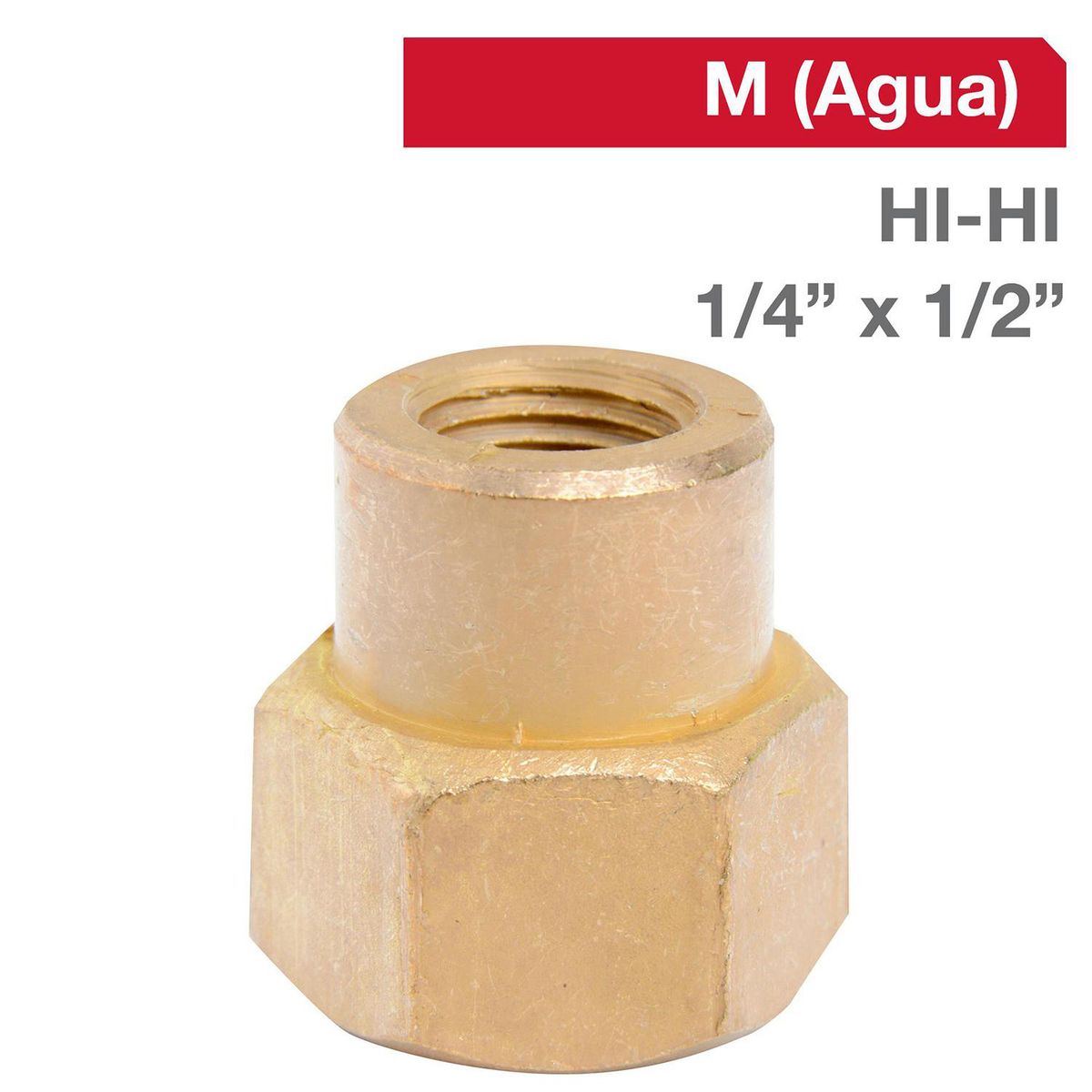 GRIFESA - Niple Bronce HI/HI 1/4" x 1/2" 1u