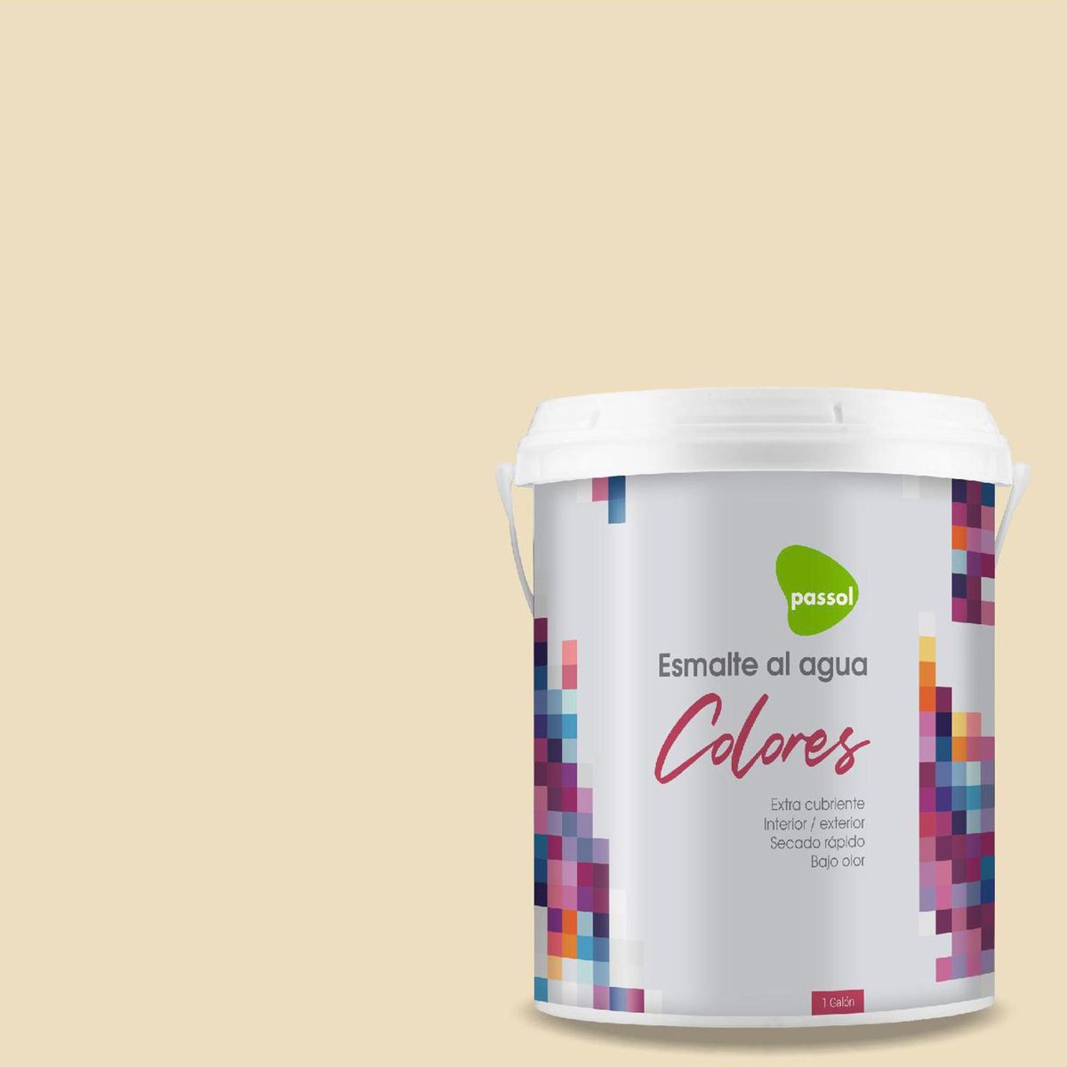 PASSOL - Esmalte al Agua 1 galón(es) Mate Amarillo Vermicelli