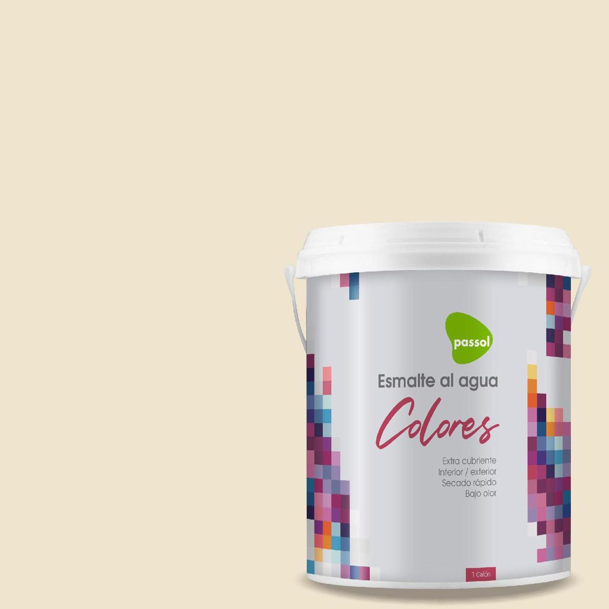 PASSOL - Esmalte al Agua 1 galón(es) Mate Beige Adagio
