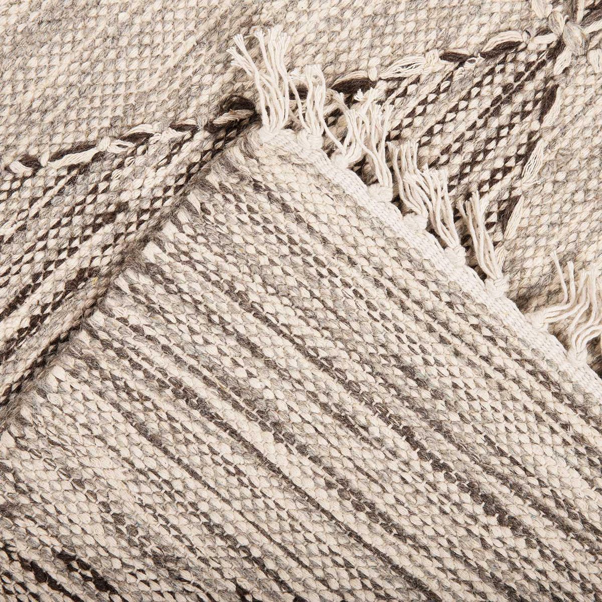 DIB - Alfombra Handw Natural 160x230 cm Lana Gris