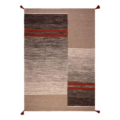 Alfombra Handw Wool Line 190x290 cm Terra