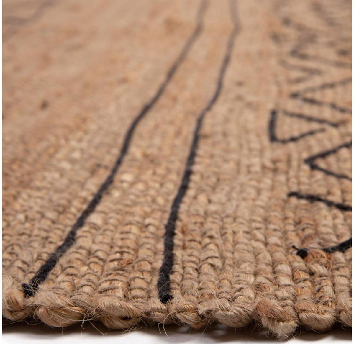 DIB - Alfombra Grande Jute Ethnic 190x290 cm Yute Nat