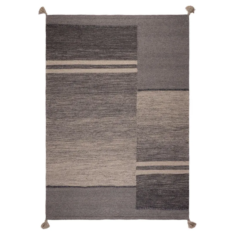 DIB - Alfombra Handw Wool Style 160x230 cm Lana Gris