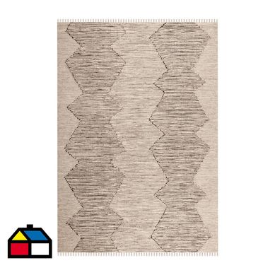 Alfombra Handw Natural 190x290 cm Grey