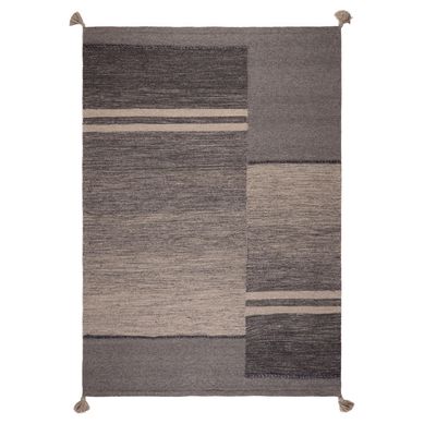 Alfombra Handw Wool Line 190x290 cm Gris