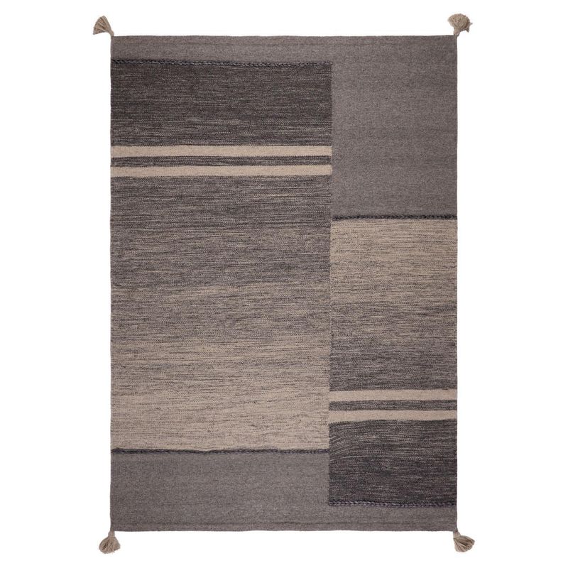 DIB - Alfombra Handw Wool Line 190x290 cm Gris