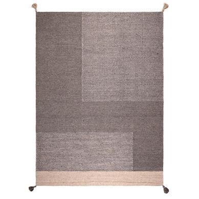 Alfombra Handw Wool Style 160x230 cm Gris