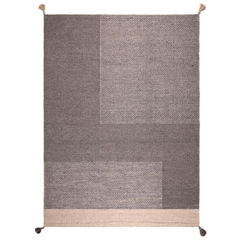 DIB - Alfombra Handw Wool Style 190x290 cm Gris