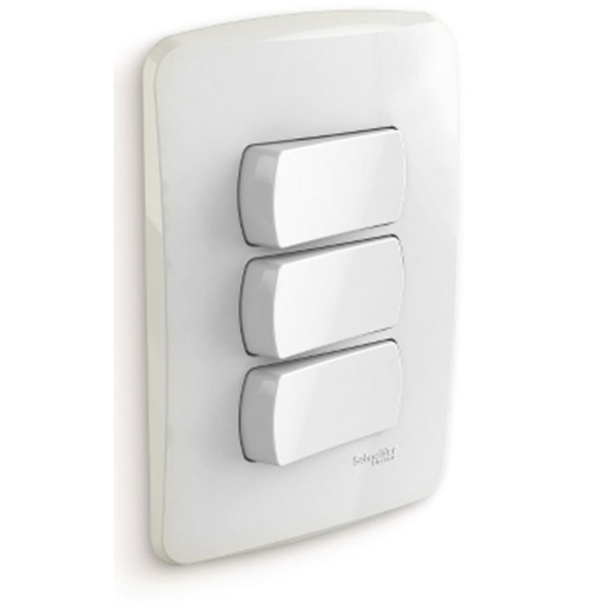 SCHNEIDER ELECTRIC - Placa Miluz armada int triple blanco