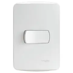 SCHNEIDER ELECTRIC - Placa Miluz armada interruptor 9/24 blanco