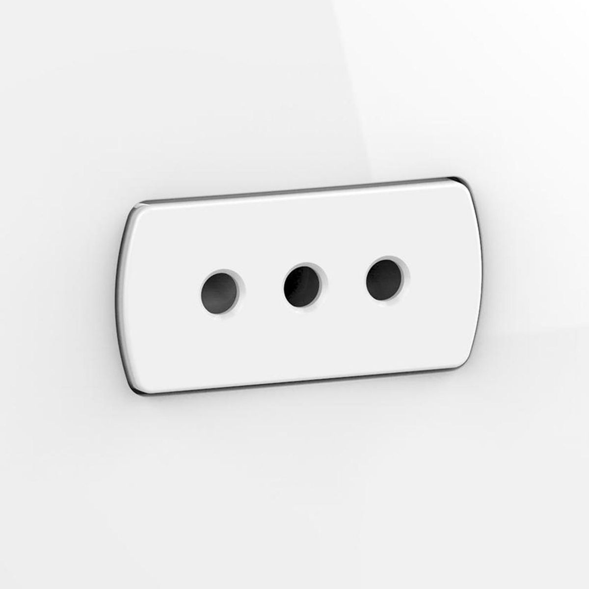 SCHNEIDER ELECTRIC - Placa Miluz armada toma simple 10A blanco