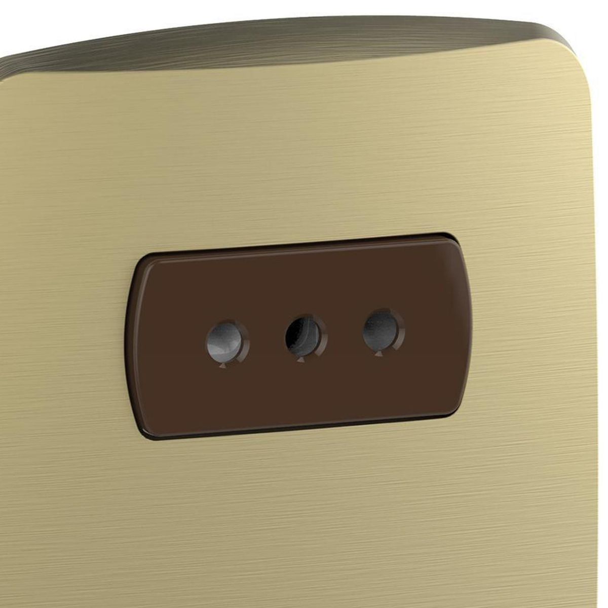 SCHNEIDER ELECTRIC - Placa Miluz armada toma doble 10A dorado