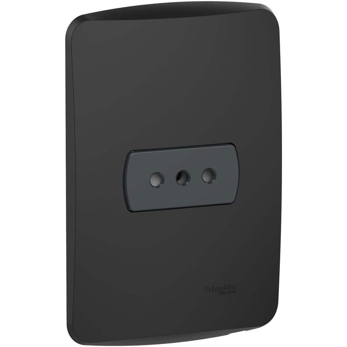 SCHNEIDER ELECTRIC - Placa Miluz armada toma simple 10A grafito