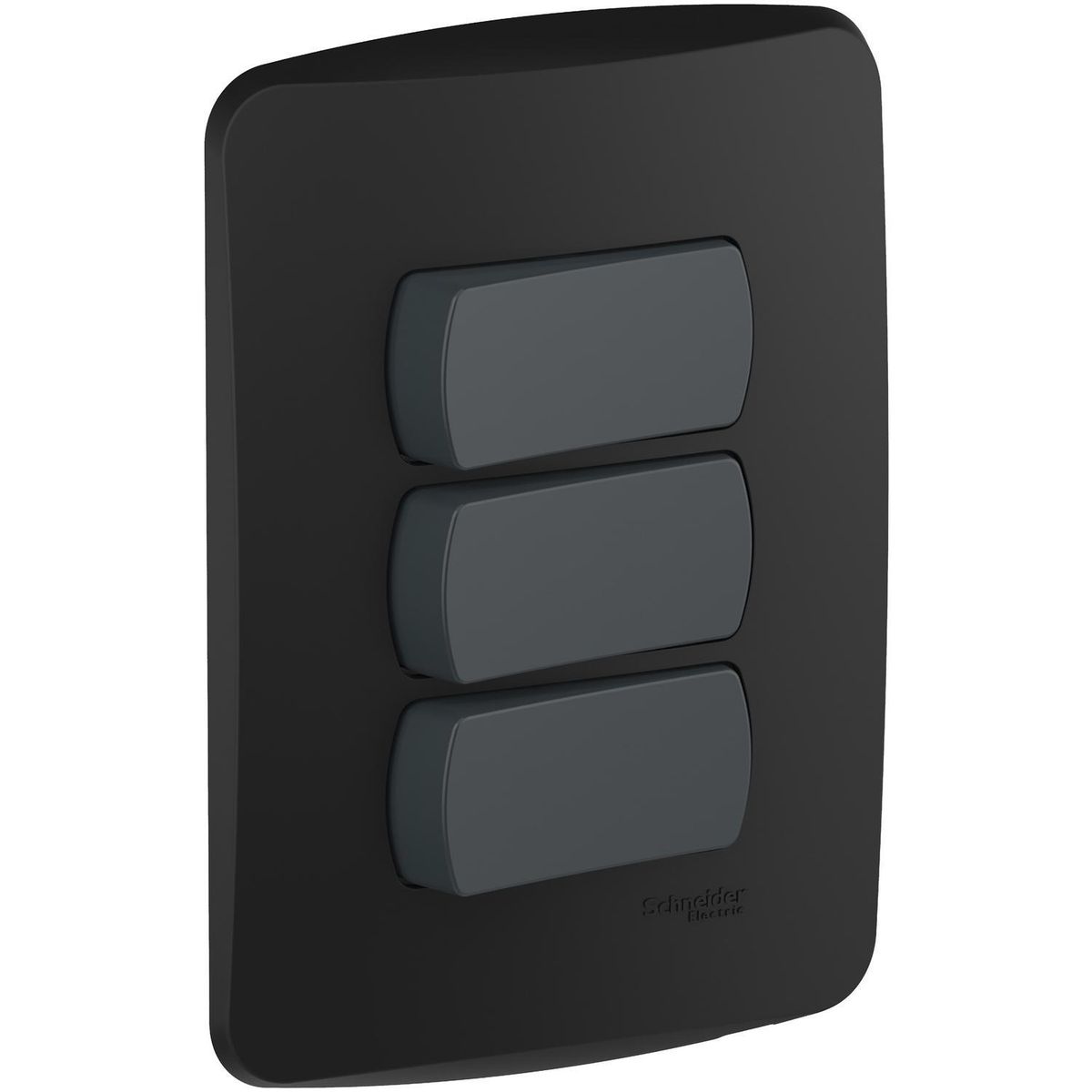 SCHNEIDER ELECTRIC - Placa Miluz armada int triple grafito