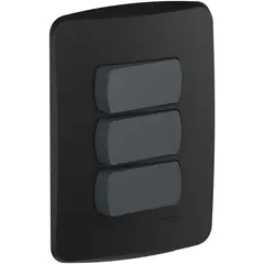 SCHNEIDER ELECTRIC - Placa Miluz armada int triple grafito