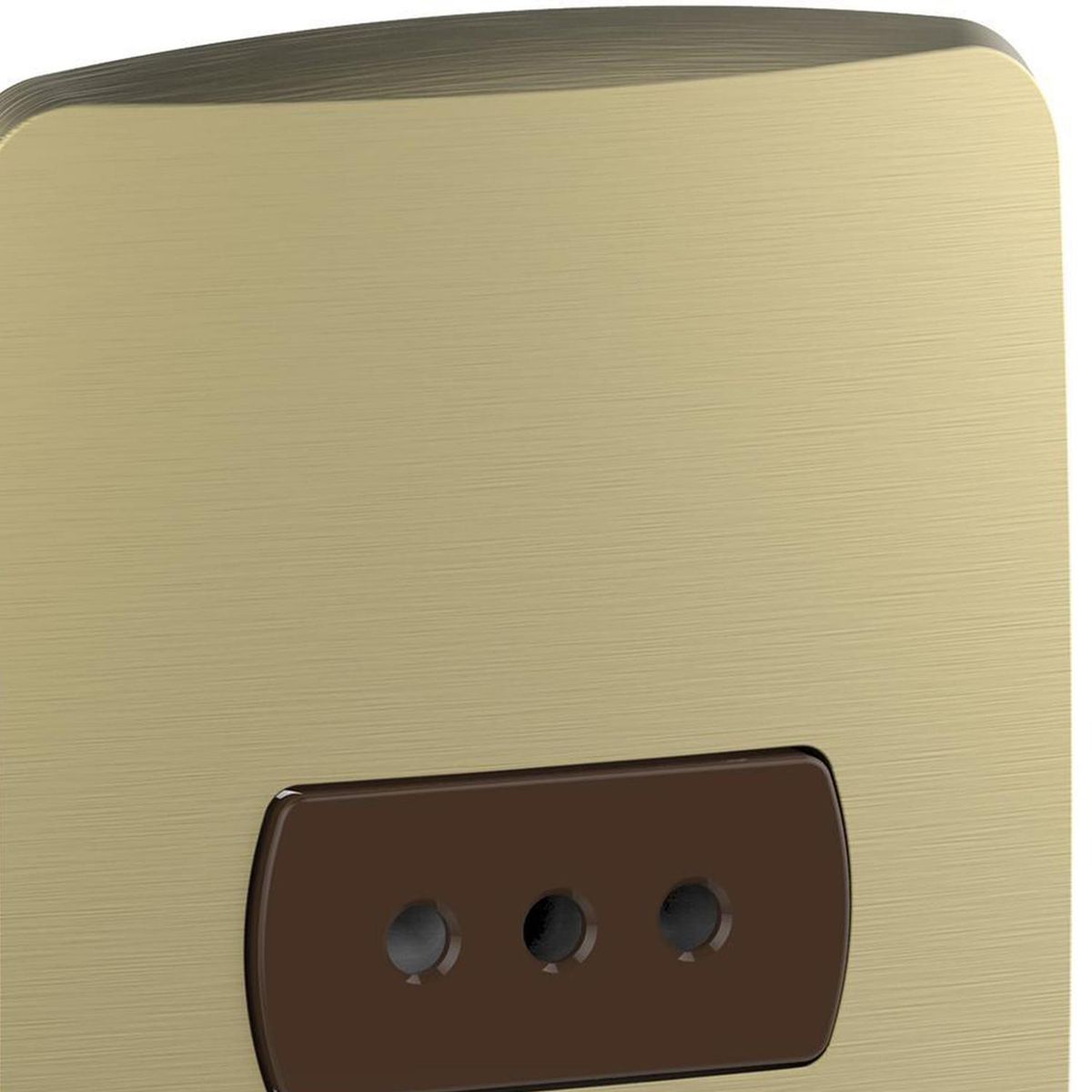 SCHNEIDER ELECTRIC - Placa Miluz armada toma simple 10A dorado