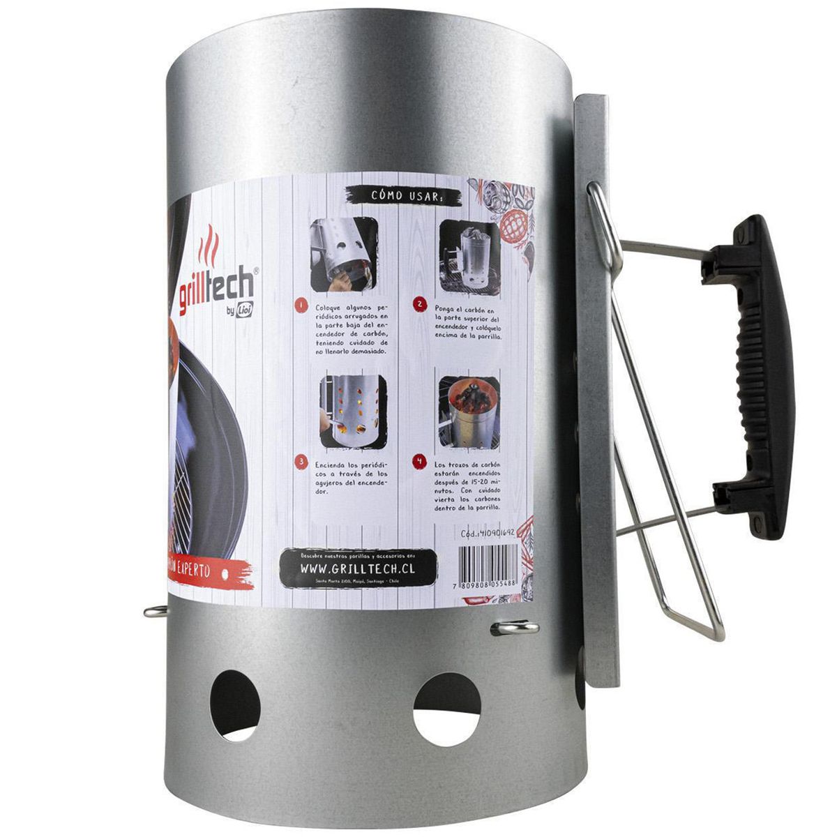 GRILLTECH - Encendedor de carbón 