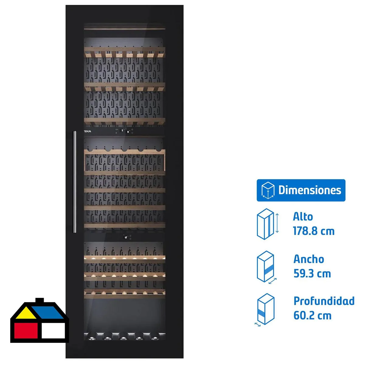TEKA - Cava de Vinos 97 Botellas RVI-30097 GBK