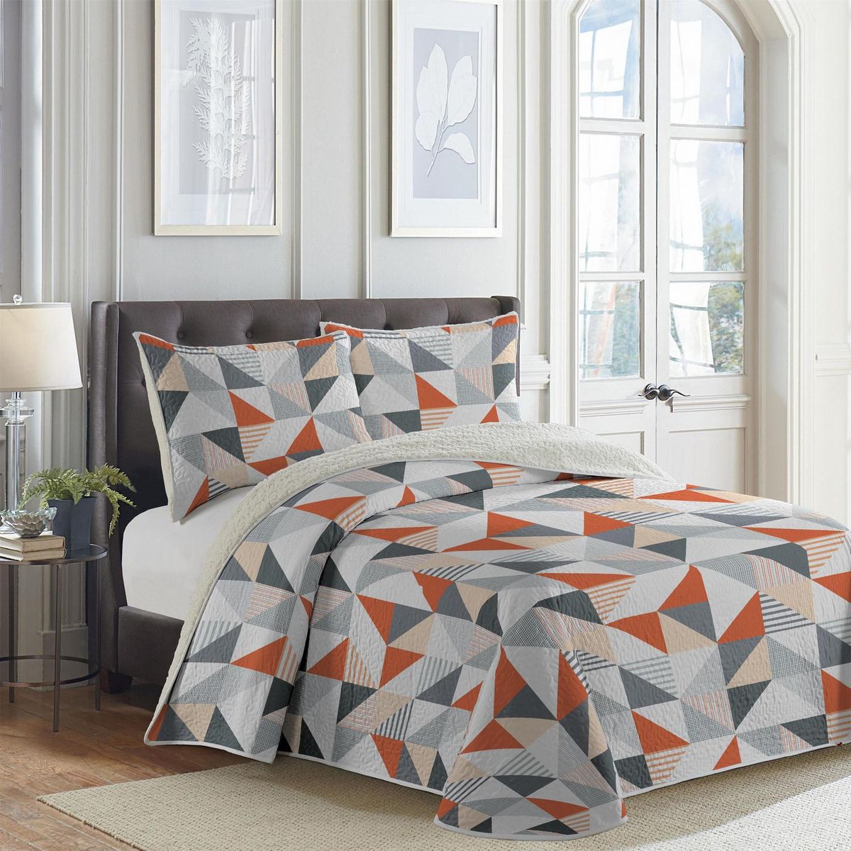 DORAL - Cubrecama Quilt Estampado Diseño Colores Surtidos