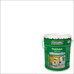 CERESITA - Esmalte al Agua Pieza y Fachada Tineta 4 galón(es) Semibrillante Blanco