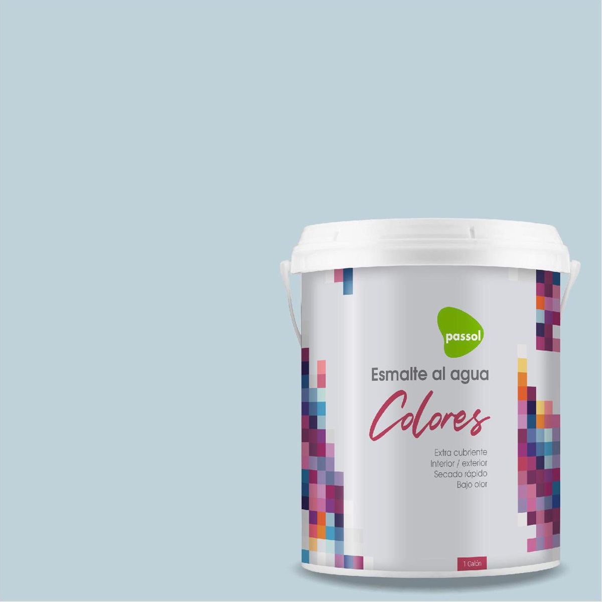 PASSOL - Esmalte al Agua Mate 1 galón(es) Celeste Windy Peak