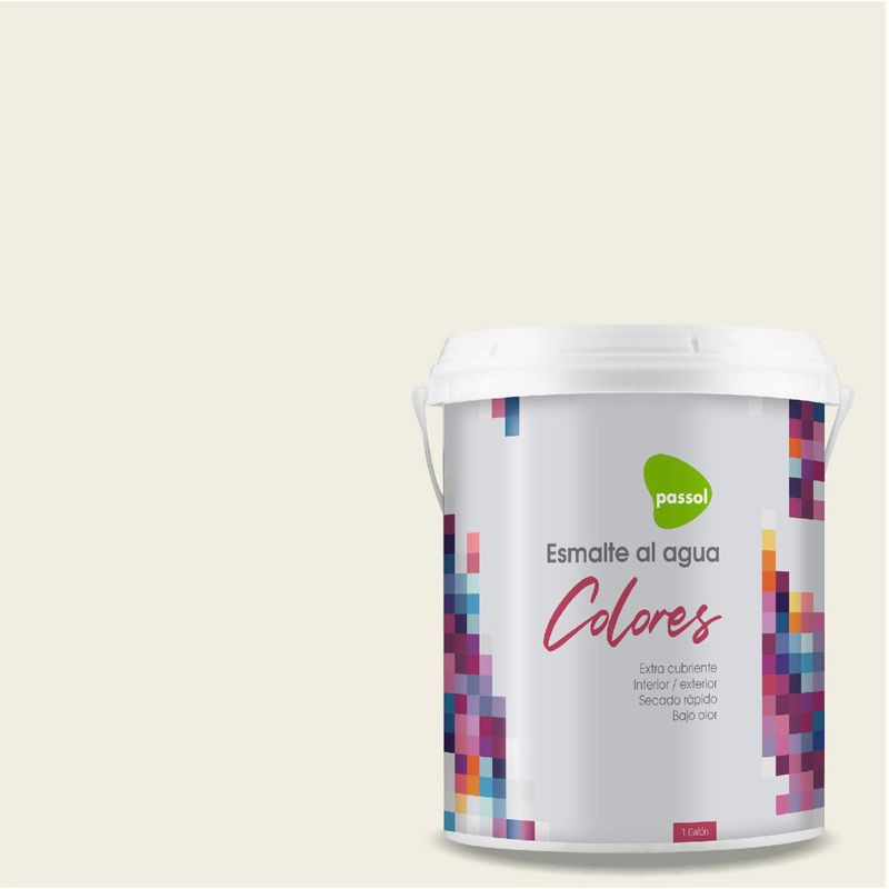 PASSOL - Esmalte al Agua Mate 1 galón(es) Blanco Daylight
