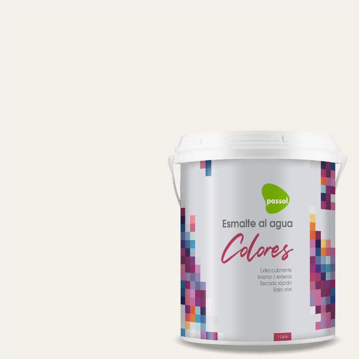 PASSOL - Esmalte al Agua 1 galón(es) Mate Blanco Marble Mist