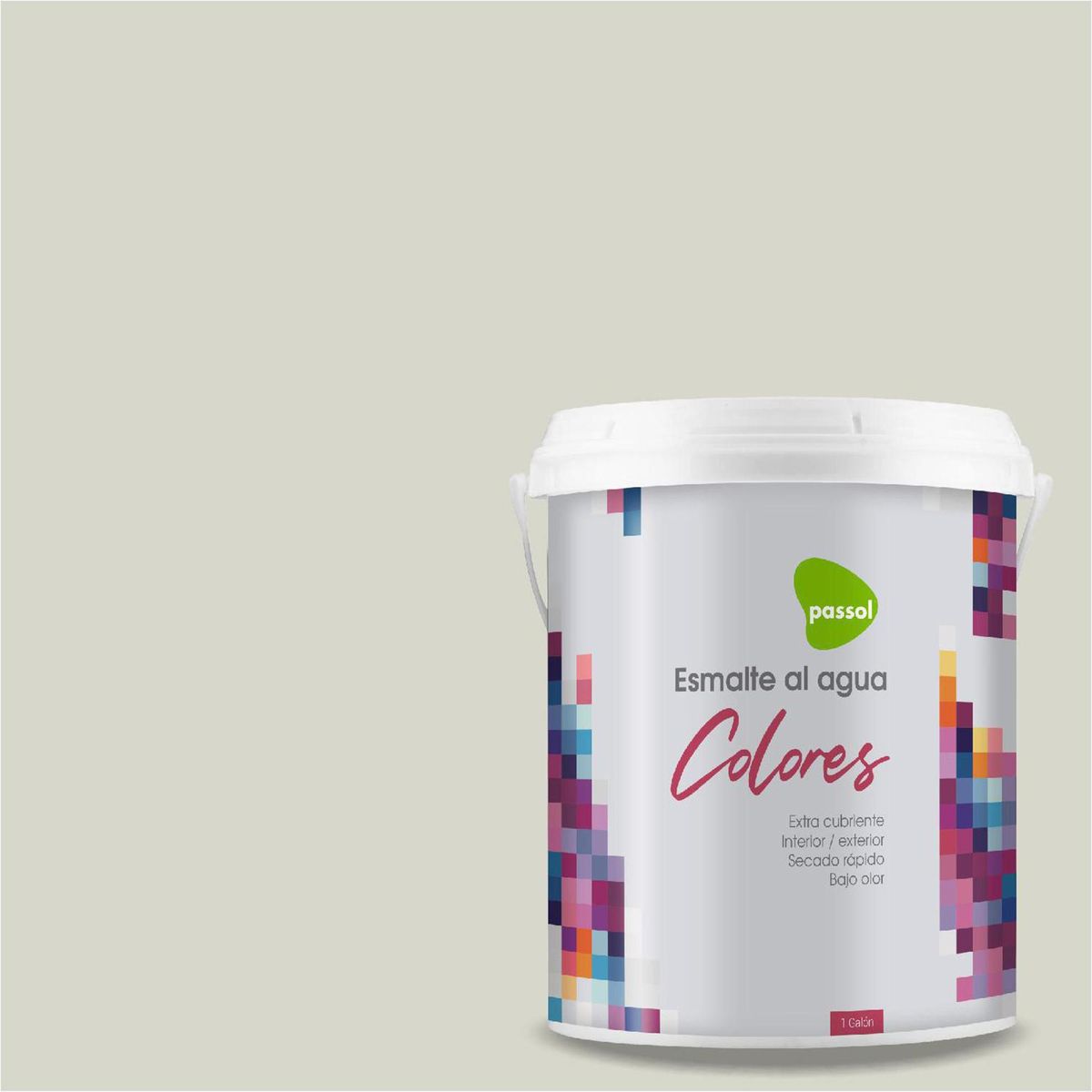 PASSOL - Esmalte al Agua 1 galón(es) Mate Gris White Smoke