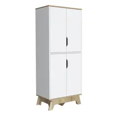 TUHOME - Alacena 4 puertas bicolor blan