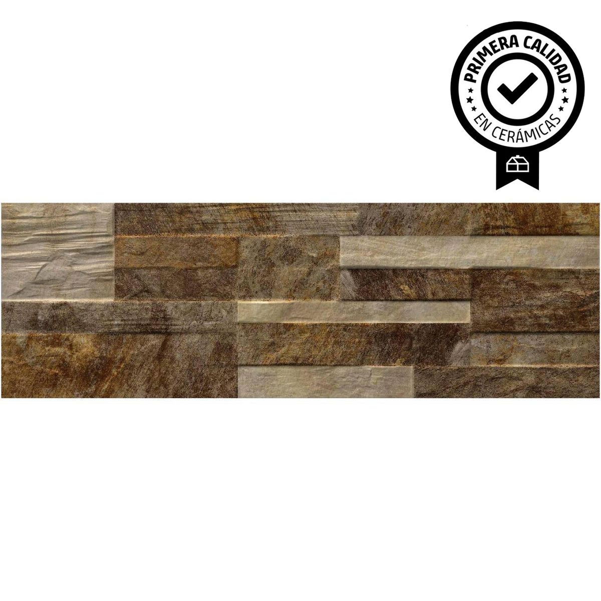 PAMESA - Porcelanato Muro 17x52 cm Danubio Marrón 1.5 m2