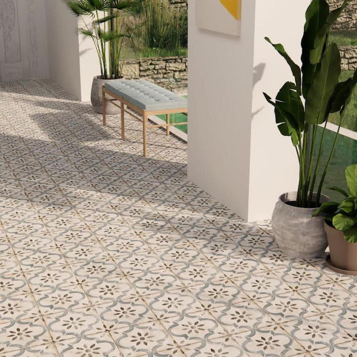 PAMESA - Porcelanato 45x45 cm Leeds Diseño 1.22 m2