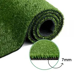 CARPET MART - Rollo Pasto Sintético 7 mm 3.75x30 metros