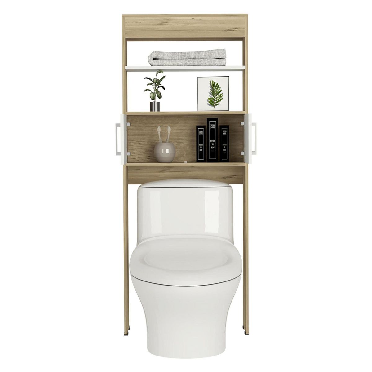 TUHOME - Mueble optimiza wc bicolor du