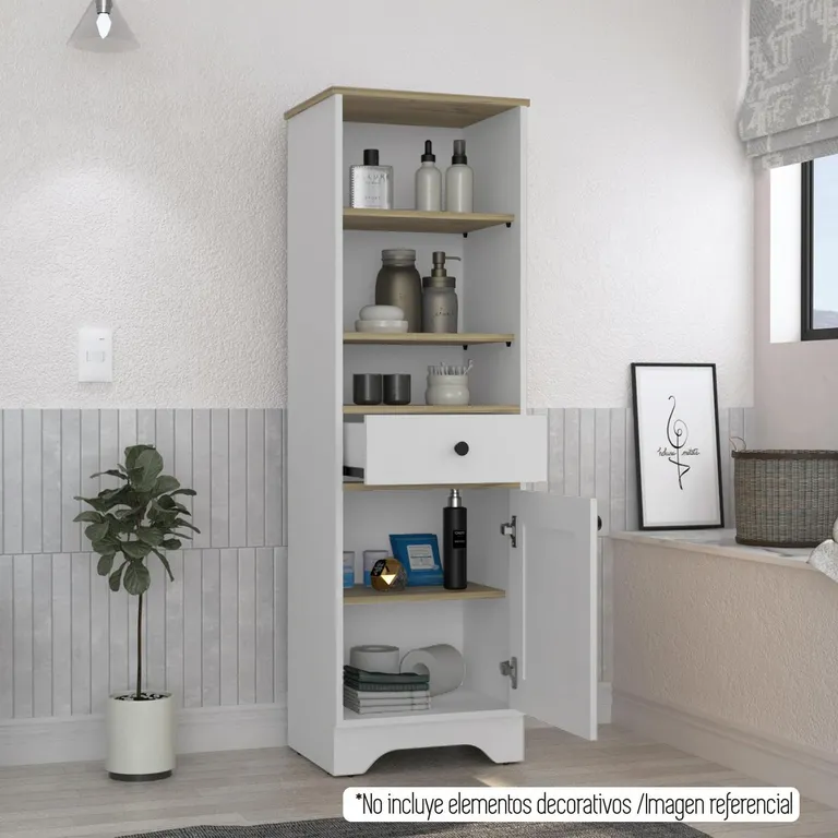 Mueble Organizador Baño 2 Repisas 44X141. 6 Cm