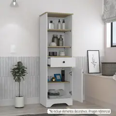 TUHOME - Mueble Organizador Baño 2 Repisas 44X141. 6 Cm