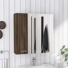TUHOME - Botiquín Espejo Para Baño 60X60 Cm Barcelona
