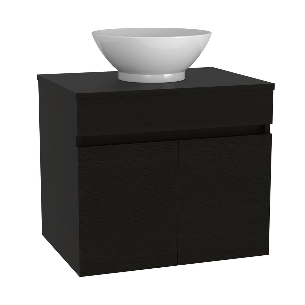 TUHOME - Mueble Baño Aéreo WENGUE 59.5x51.8x44.5 cm