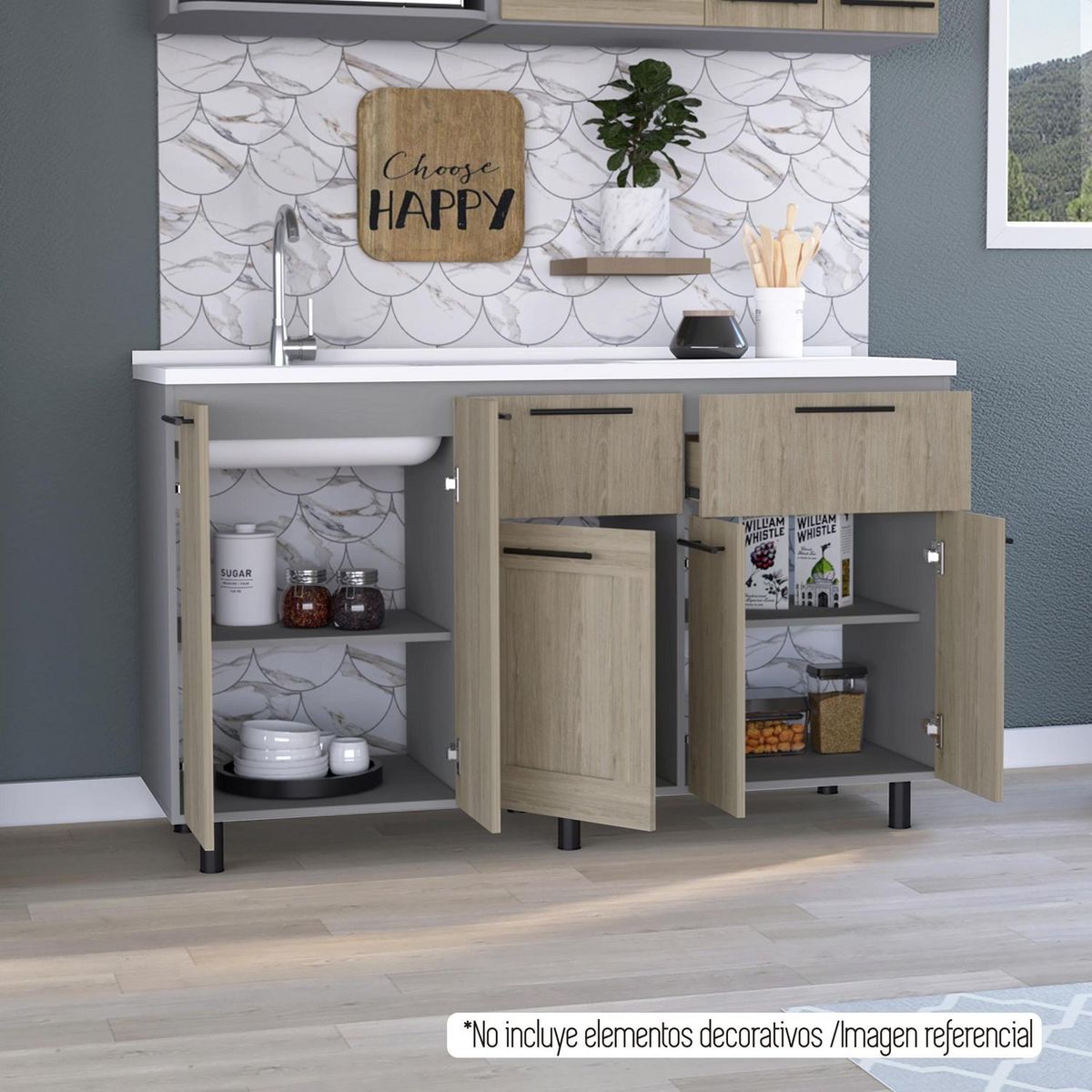 TUHOME - Mueble lavaplatos 150 hasselt