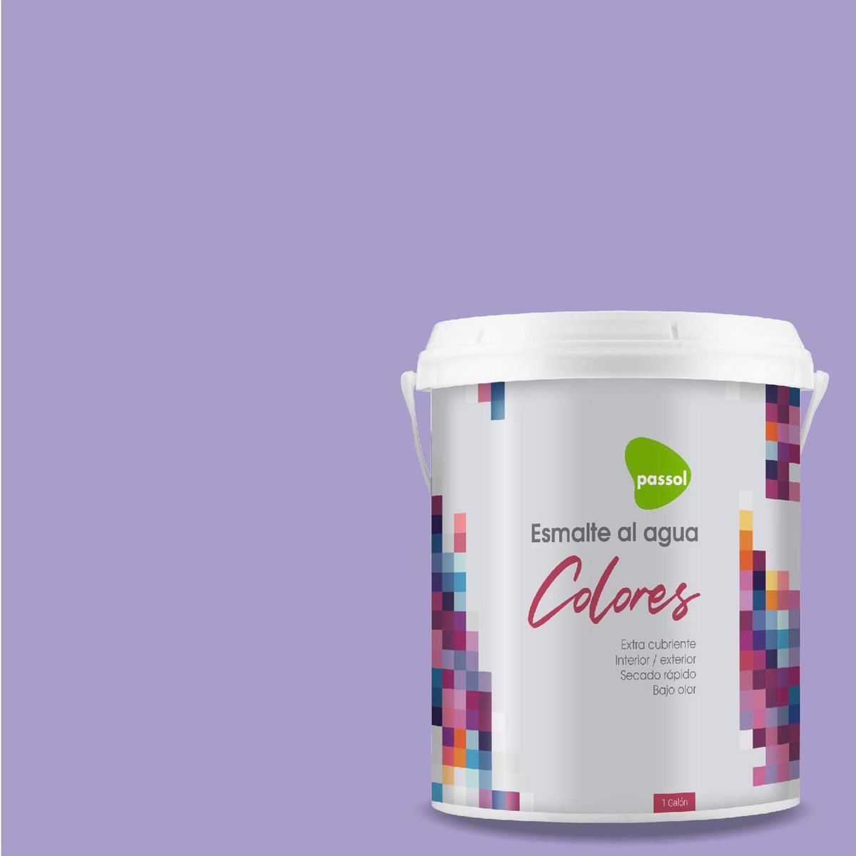 PASSOL - Esmalte al Agua 1 galón(es) Mate Morado Lisa