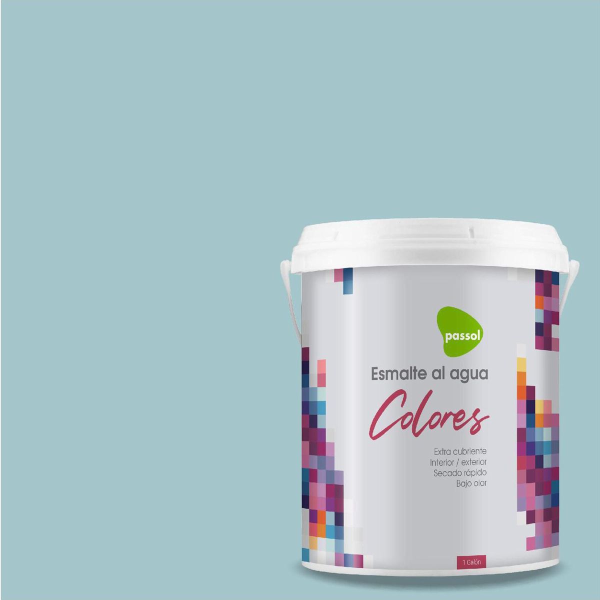 PASSOL - Esmalte al Agua 1 galón(es) Mate Celeste Boa