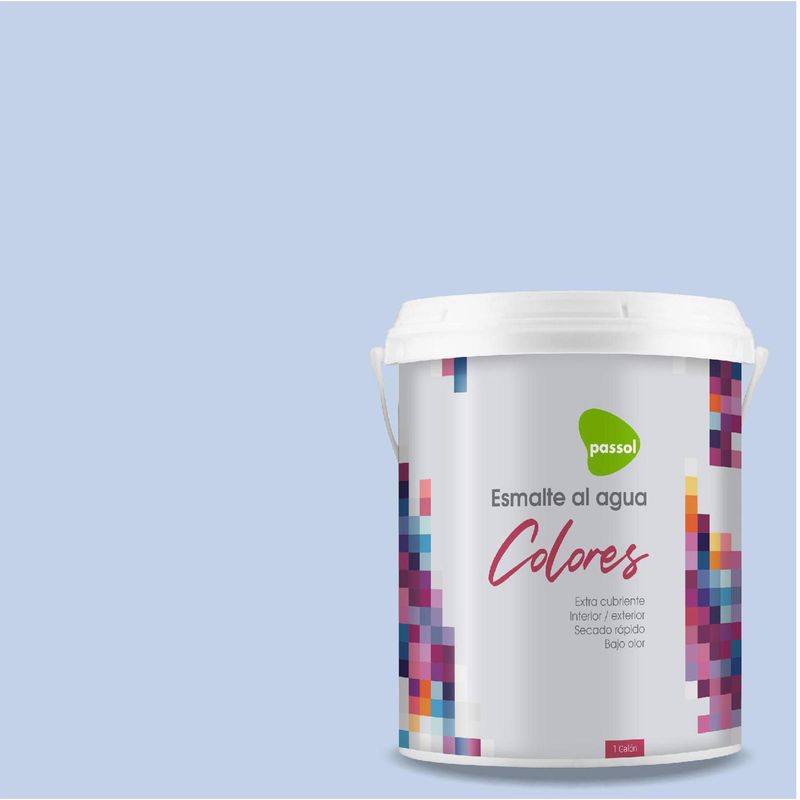 PASSOL - Esmalte al Agua Mate 1 galón(es) Celeste Pale Cornflowe