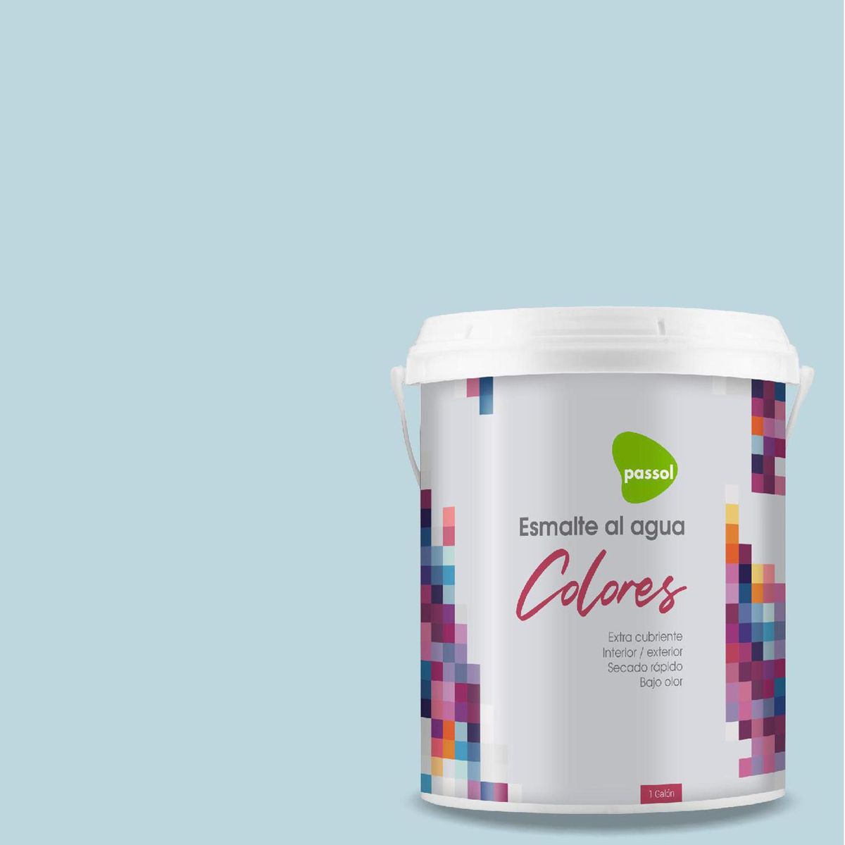 PASSOL - Esmalte al Agua 1 galón(es) Mate Celeste Lovely