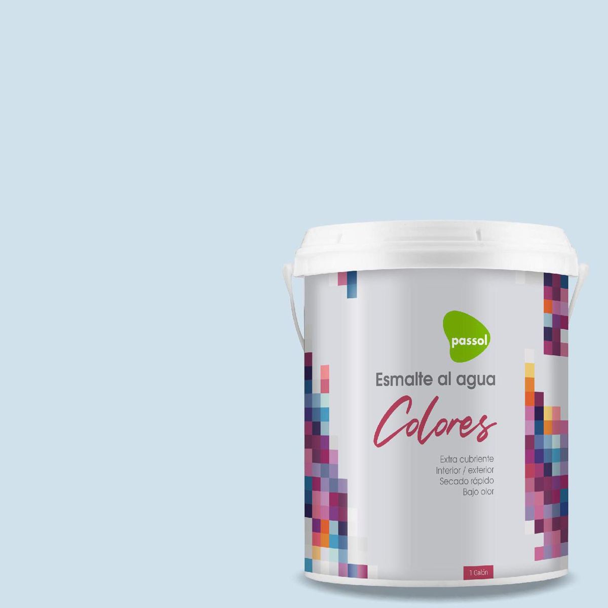 PASSOL - Esmalte al Agua 1 galón(es) Mate Celeste Powder Blue