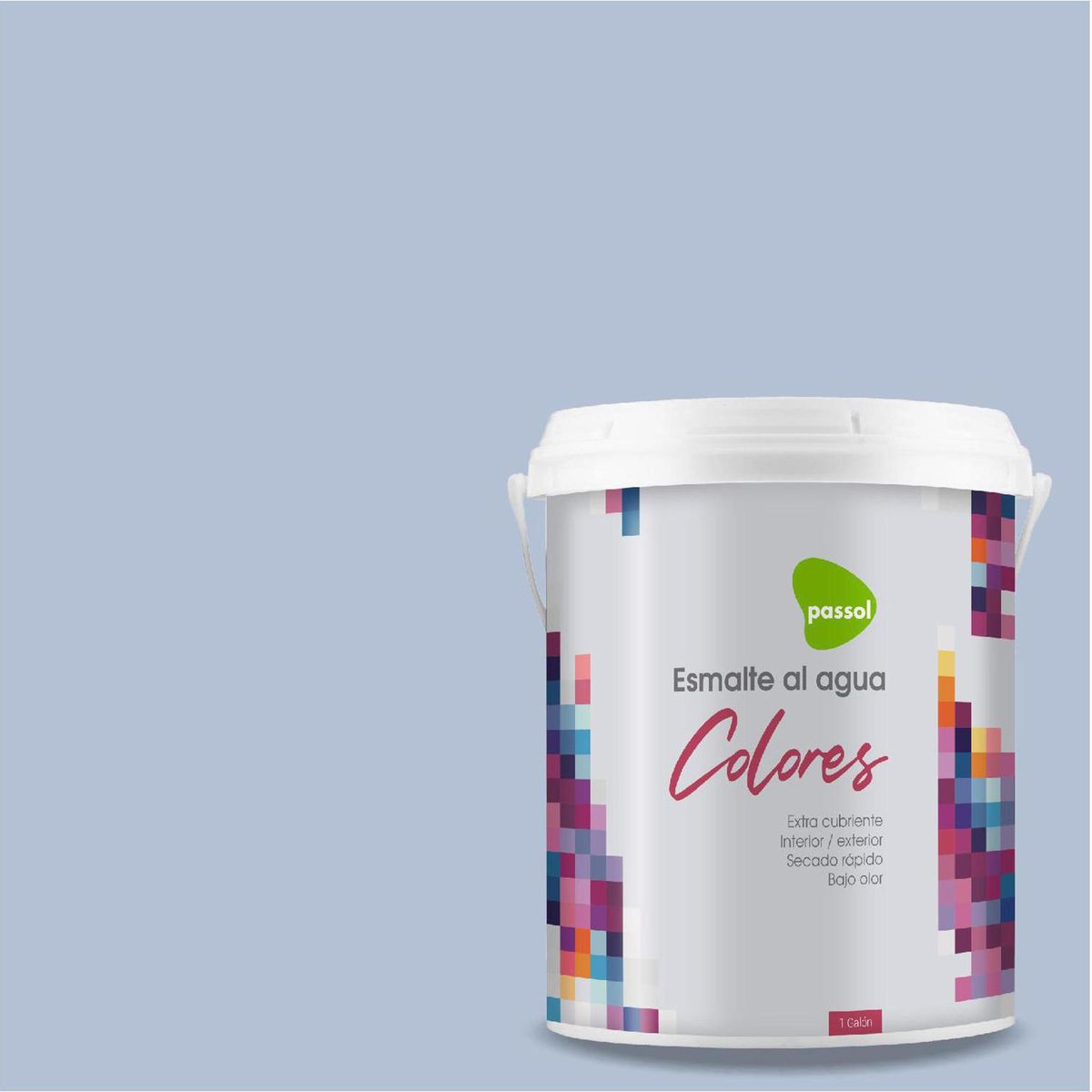 PASSOL - Esmalte al Agua 1 galón(es) Mate Gris Lustre Blue